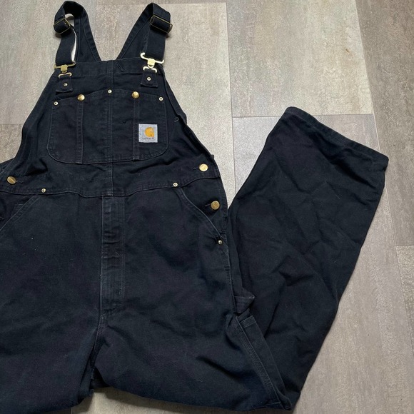 SOLD Carhartt Duck Bib Overalls 34X32 - Picture 3 of 6